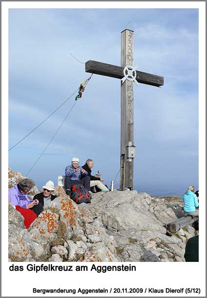 das Gipfelkreuz am Aggenstein