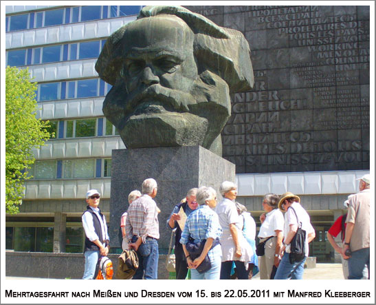 Carl-Marx-Denkmal in Chemnitz