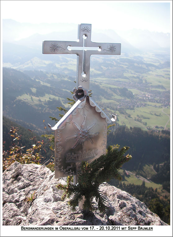 Gipfelkreuz des Buchenberger Hörnle